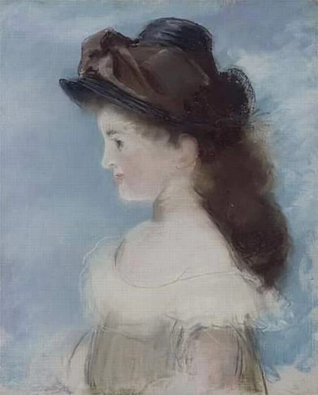  301-Édouard Manet, Ritratto di Mademoiselle Hecht col cappello, 1882-Museo d'Orsay, Parigi 